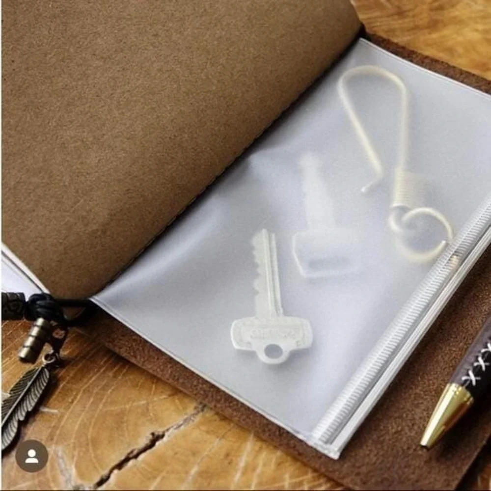 100% Genuine Leather Notebook Journal Gift Set Fountain Pen Brown 5x7in Gift Box